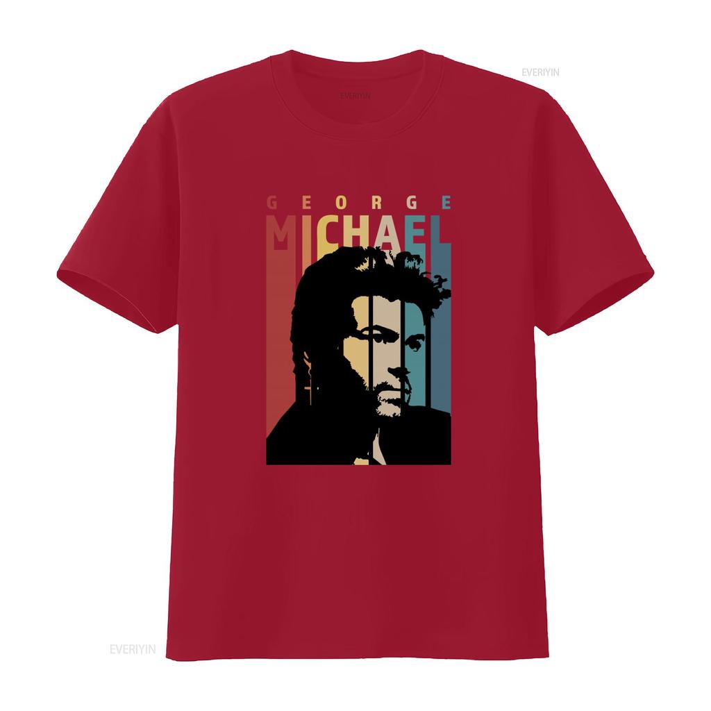 George Michael T-shirt Retro Vintage Musica Perfetta Per Te E I Tuoi Amici vintage Lavata Casual Alla Moda streetwear homme