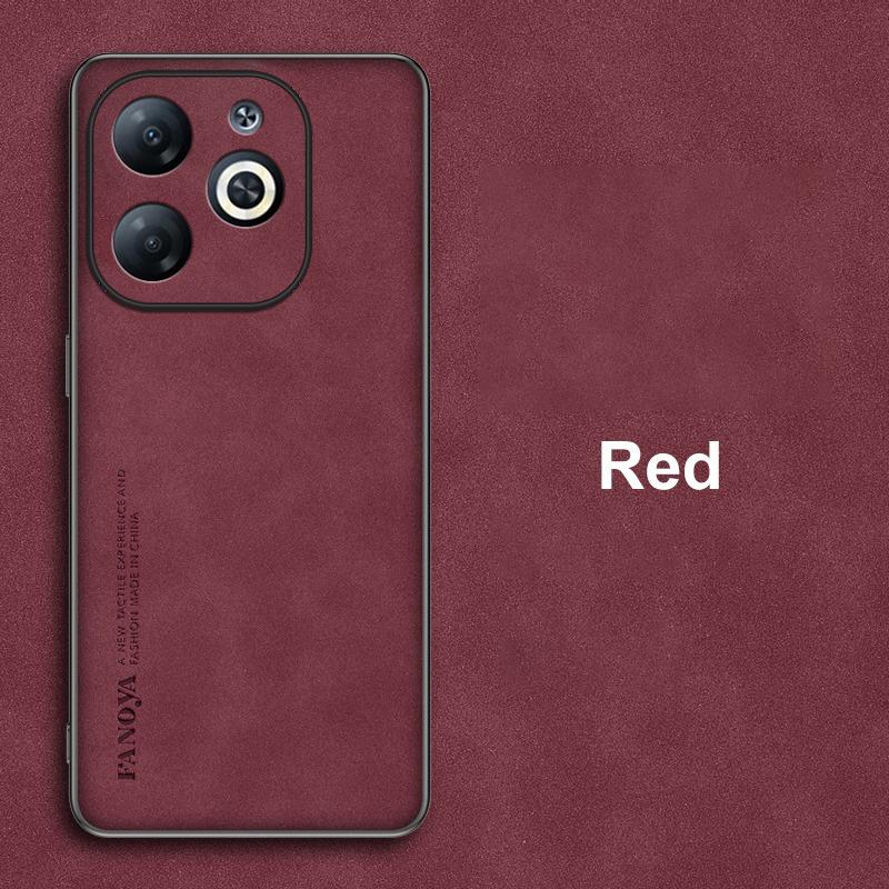 

For Tecno Spark 20 20C POP 8 Case Luxury PU Leather Phone Case For Tecno Spark GO 2024 Back Cover Matte Silicone Full Protection For Spark GO 2024