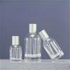 30/50/100ml Clear Glass Perfume Spray Bottle, Empty Refillable Atomizer with Crimp Neck, Travel Sample Container