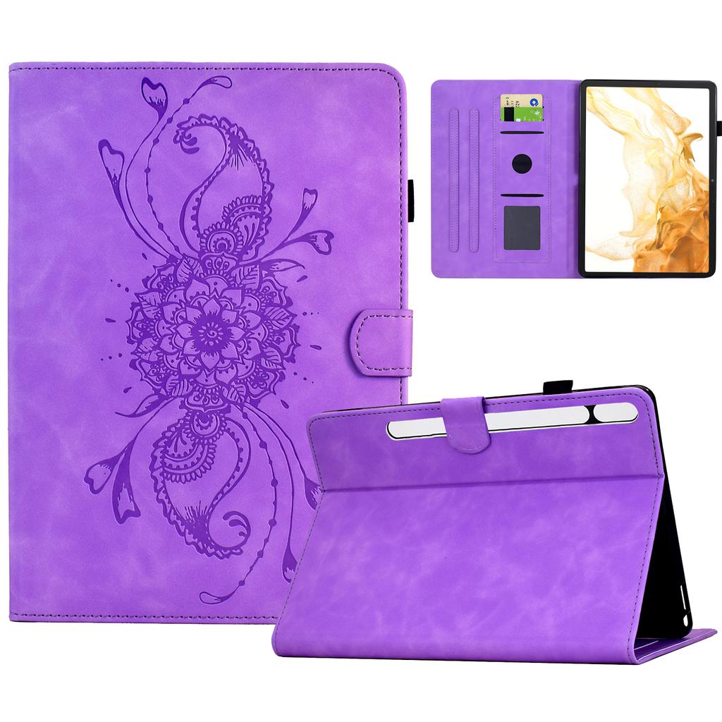 Pentru Samsung Galaxy Tab S8 X700 X706/Tab S7 T870 T875 Huse Piele Imprimată cu Mandala Husă Tabletă cu Sloturi pentru Carduri