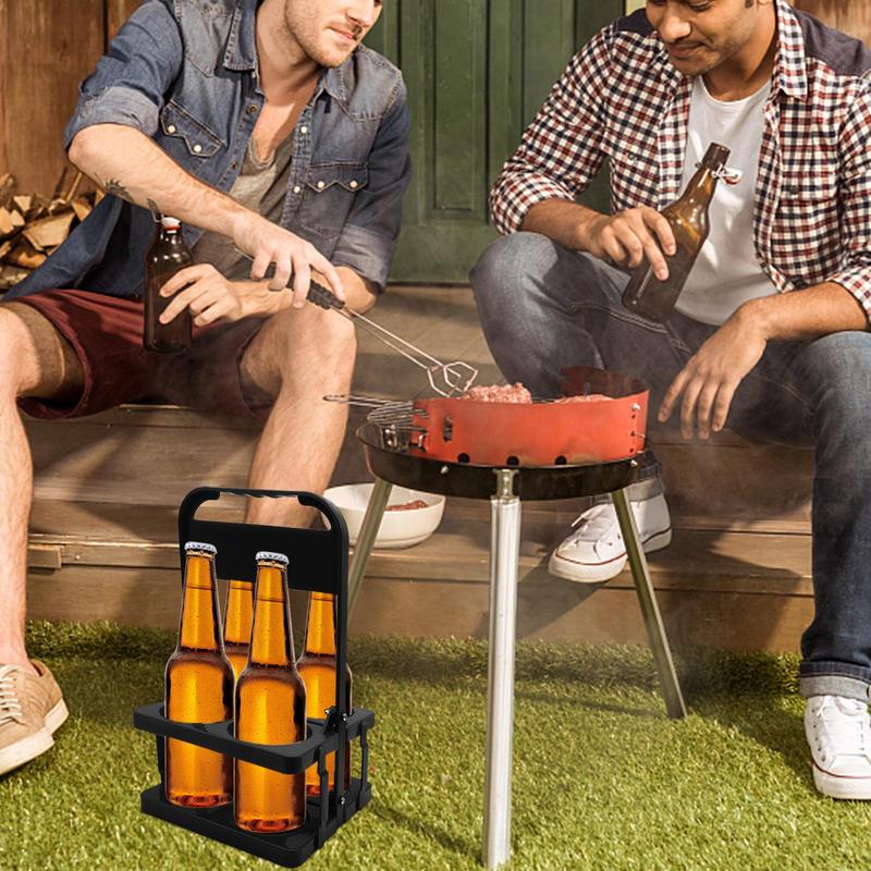 Beer Basket Wine Rack Holder Wine Holder Rack Bottle Carrier Organizer Portable Foldable Beverage Bottle Carrier For Baseball
