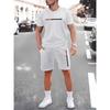 Completo Casual Estivo da Uomo Moda Streetwear da Uomo T-shirt Pantaloncini Set Due Pezzi Abbigliamento Sportivo Leggero Traspirante da Uomo