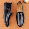 Genuine Leather Male Slip On Loafers Breathable Moccasins Driving Design Casual Shoes for Men Leisure Walk Man Business Footwear
