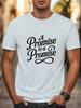 Elegantes Script-Zitat T-Shirt 'Ein Versprechen ist ein Versprechen' Minimalistisches Grafik-T-Shirt Unisex T-Shirt