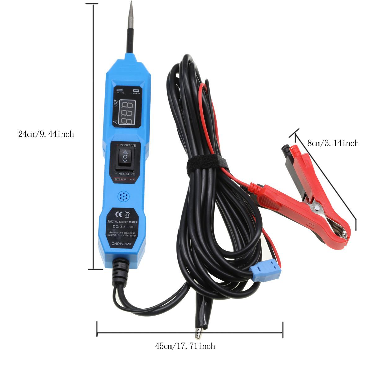 

Новейший тестер электрических цепей CNBJ-823 Тестер электрической системы автомобиля с выключателем питания Инструмент для диагностики автомобиля