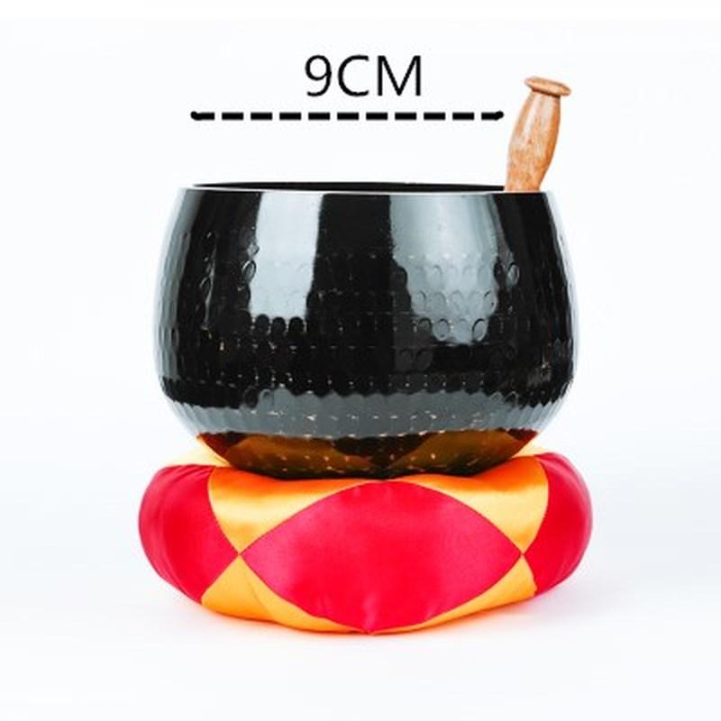Creative Pure Black Copper Buddha Sound Bowl Temple Metal Ornaments Yoga Meditation Metal Cymbals Sound Therapy Copper Cymbals