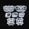 Face Paint Stencils Professional Body Art Paint Stencils Reusable For Adults Kids Easily Use Templates For Parties Makeup Tools