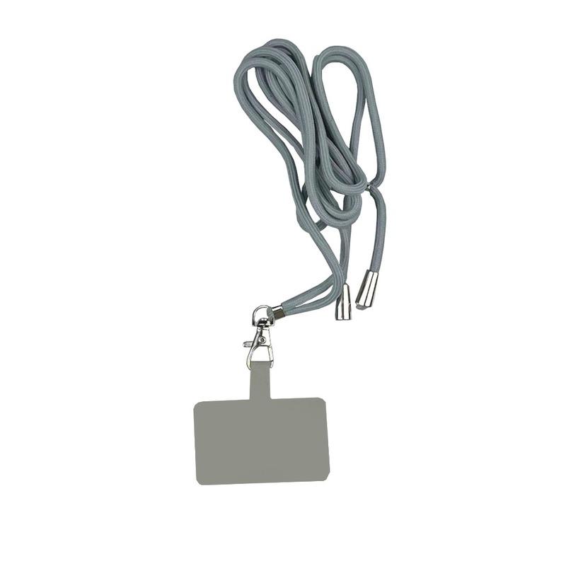 1Pc Phone Lanyard Adjustable Detachable Neck Cord Lanyard Strap Carabiner Compatible Pendant with Card for Mobile Key Fobs Colors