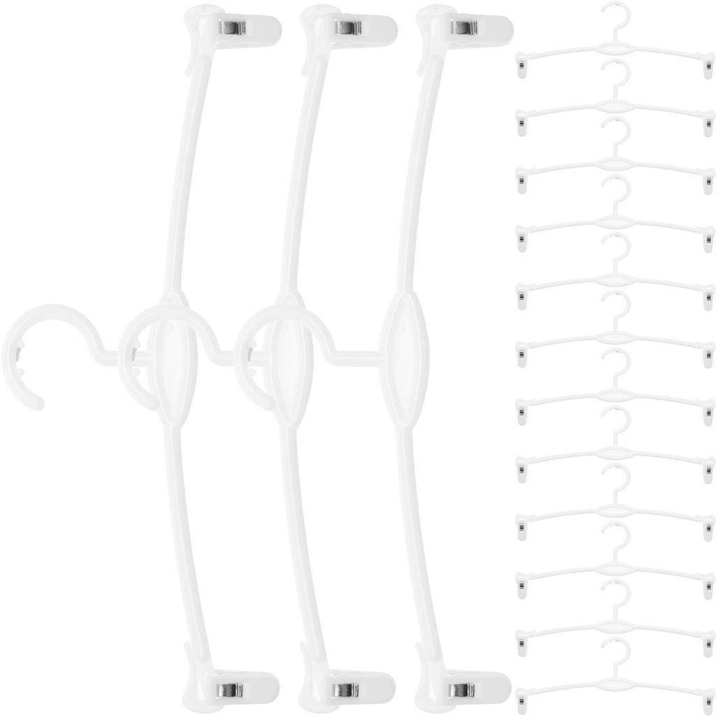 15Pcs Underwear Hanger Plastic Premium Drying Rack for Bras Towels Socks Clothes Indoor Outdoor Use No Snap Design Smooth