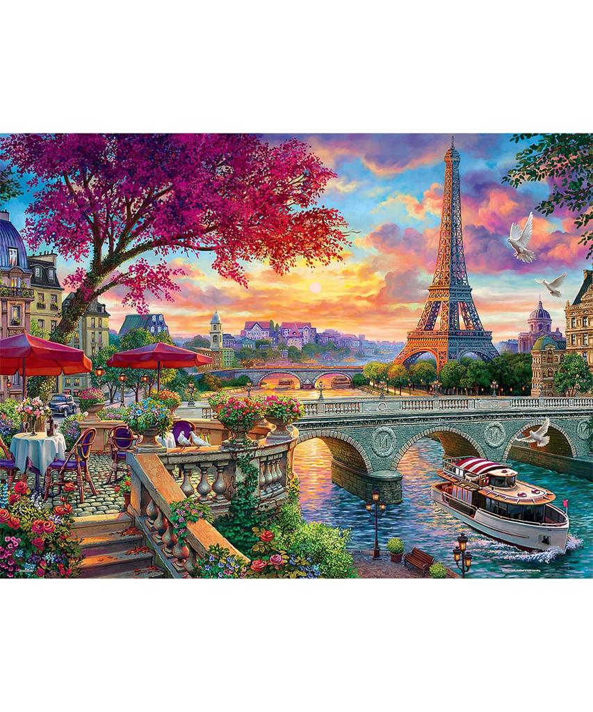 PieceRelax Plastic Jigsaw Puzzle Blooming Difficult for No PieceClicks 1000-Piece "Image World Paris" (48x64cm) - Adults, Pieces, Click-together