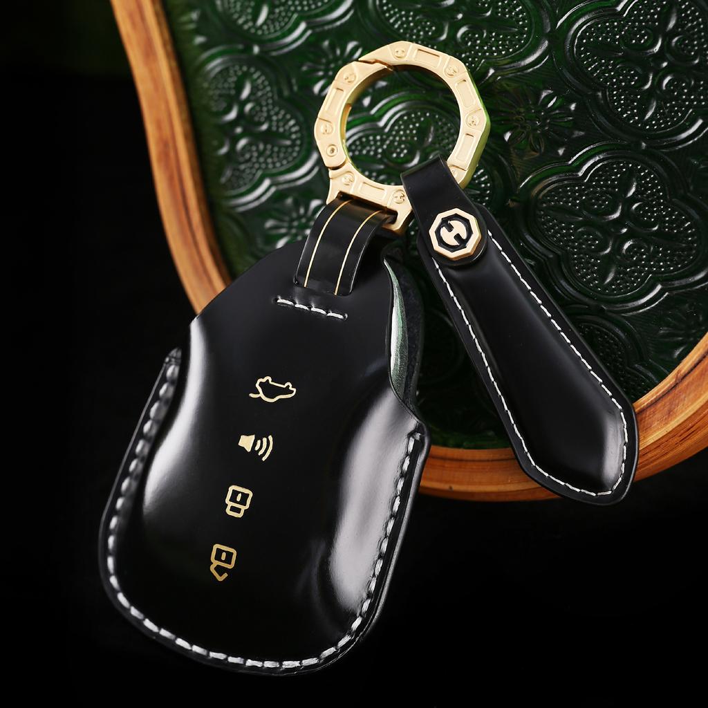 Suitable for 23 Wei Pai Blue Mountain Key Sets, New WEY Mocha Leather Protective Cases, High-end Automotive Supplies
