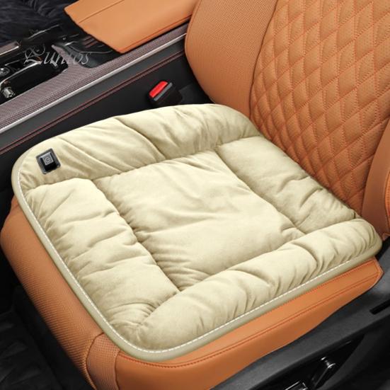 Pernă de scaun încălzită pentru mașină, rezistentă la uzură, încălzire rapidă, alimentată prin USB, temperatură reglabilă, oprire automată, pernă de încălzire electrică
