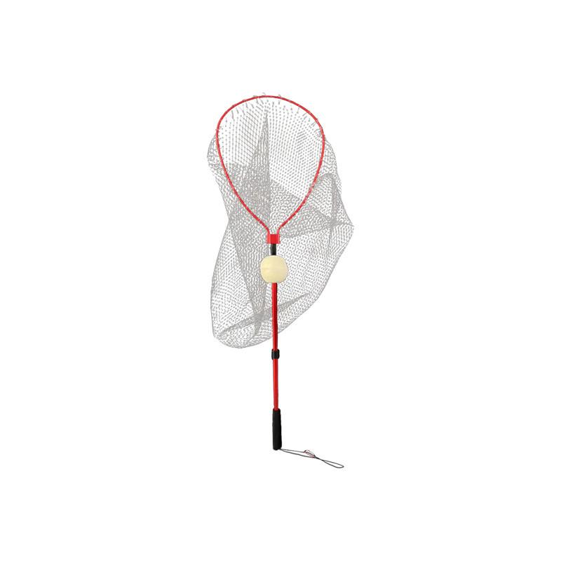 Foldable Sea Fishing Landing Net with Floats - Hand-woven Monofilament, Durable, Anti-hook