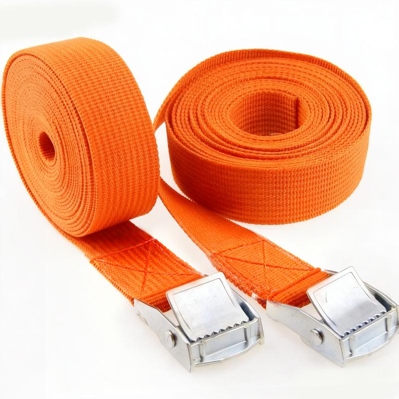 2.5cmx1m Zinc Alloy Buckle Hooks Lashing Strap W/ Buckle Nylon Quick Release Cargo Tie Down Luggage Bag Packing Straps Tied With