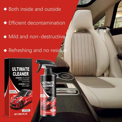 Car Interior Stain Remover Car Leather Dashboard Seat Stain Multi-purpose Interior Cleaner 120ml