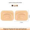 3D Integrated Eyebrow Practice Skin for Beginners: Soft Silicone, Thickened for Eyebrow and Eyeliner Micropigmentation