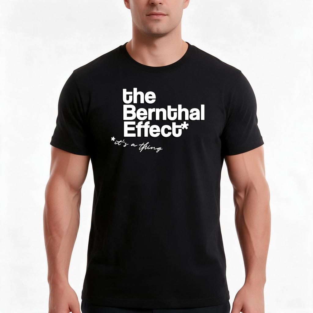 The Bernthal Effect Tshirt Summer Casual Cotton Tee Oversized Streetwear Tops Vintage Graphic Print Loose Fit Short Sleeve