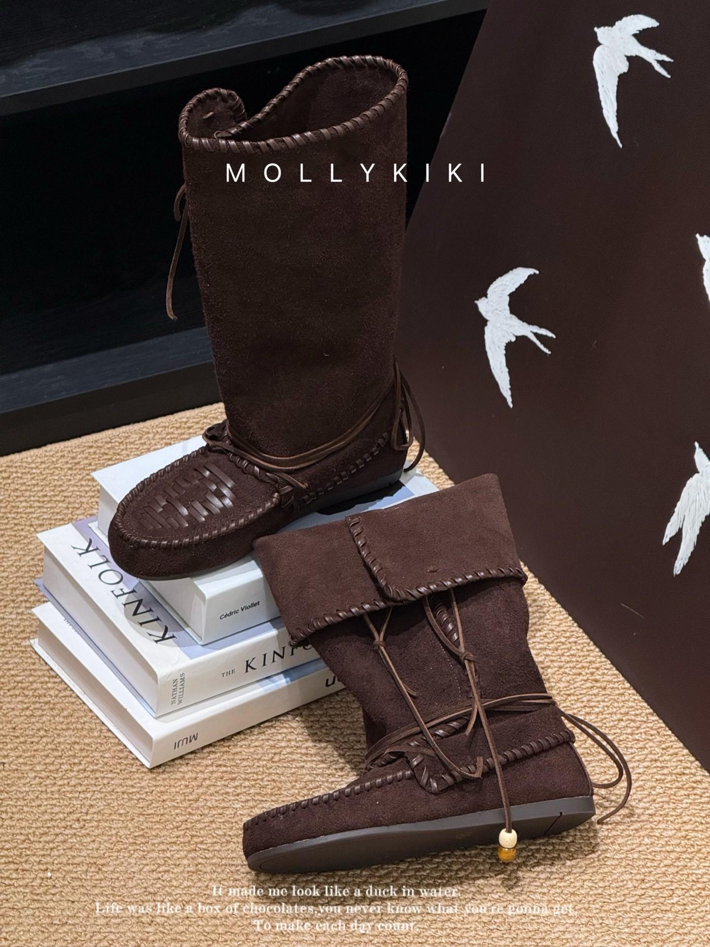 

Retro tassel strap western boots 2025 autumn new leather slim boots can be folded stack boots Martin boots 39 темно-коричневого