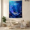 Underwater Serenity Dreamy Portrait Tapestry Fashion Print Wallmounted Christmas Gift Background Cloth Atmospheric Background Cloth