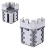 MOC Medieval Military Series Building Blocks Castle Army Roman Soldiers Campsite Tent Pirate Raft Suspension Bridge Bricks Toys