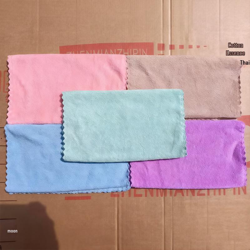 

Thickened Absorbent Lint-Free Pure Cotton Face Towel - Soft Washcloth for Daily Household Use 30x30 cm