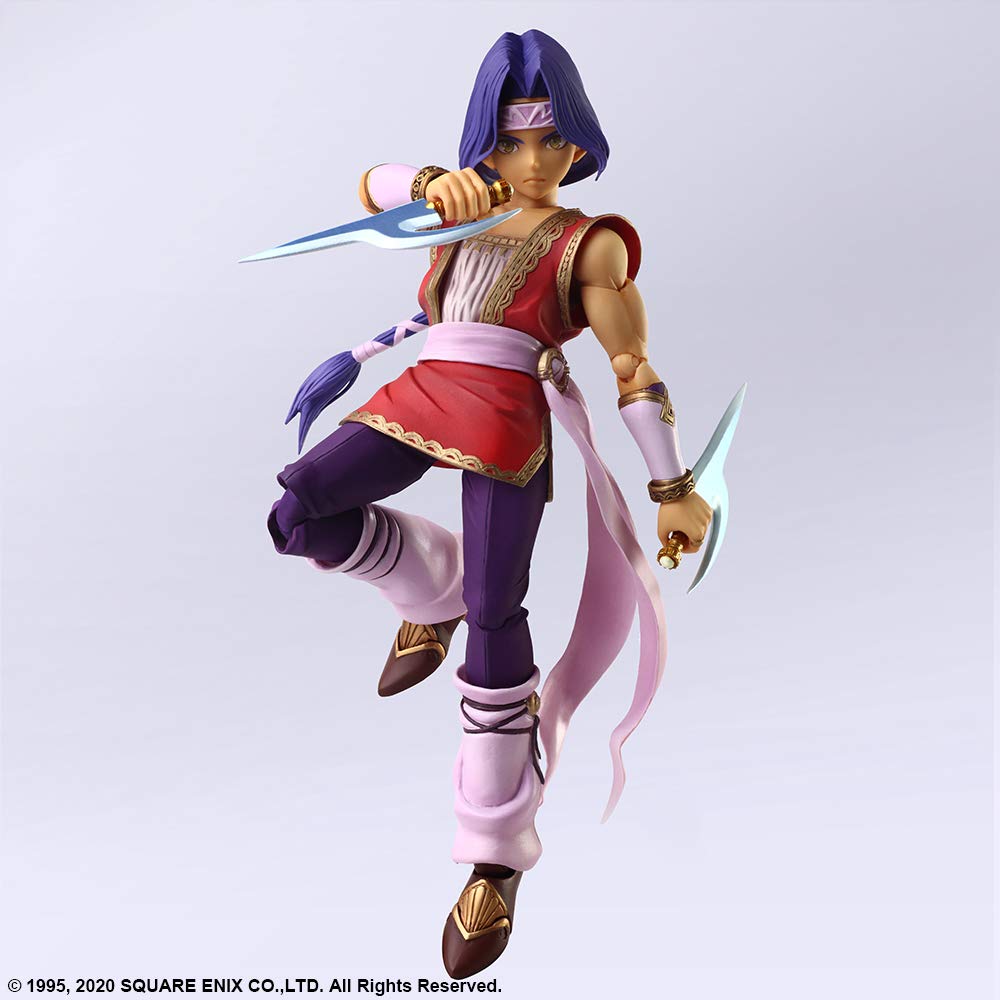 Secret of Mana 3 Trials of Mana Bring Arts Hawkeye & Reese PVC Painted Movable Figure