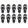 10pcs Panel Mount Screw Cap Fuse Holder Case for Radio Glass Tube Fuses 5 x 20mm