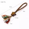 Natural Stone Crystal Hand-Woven Star Bag Accessories Mobile Phone Keychain Bag Pendant Car Pendant G79
