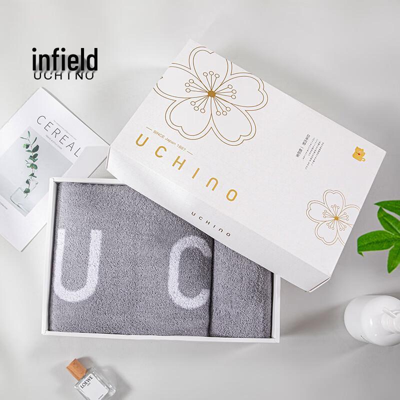 UCHINO Elegant Cotton Bath & Face Towel Set
