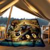 1pc Elephant Ornament Outdoor Blanket, Soft And Comfortable Blanket, Casual Warm Outdoor Blanket