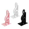 Treble Clef Table Ornament 3D Printed Music Note Bookend, Decorative Shelf Organizer, Modern Desk Decor for Home Book Office Study, Heavy Base Sturdy