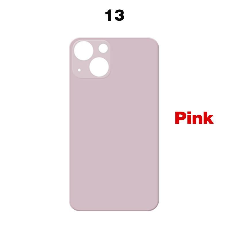 For iPhone 13 Mini Pro Max Big Camera Hole Phone Back Glass Battery Cover Rear Glass Panel Housing Chassis Add 3M Adhesive