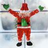 1.7M Shining Santa Claus Wall Climbing Christmas Velvet Santa Claus Hanging Window Hanger Decor WallDoor Xmas Outdoor Chimney De