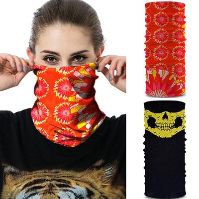 Shield Mask Windproof Headband UV Protection Printing Cycling Scarfs  Men Women