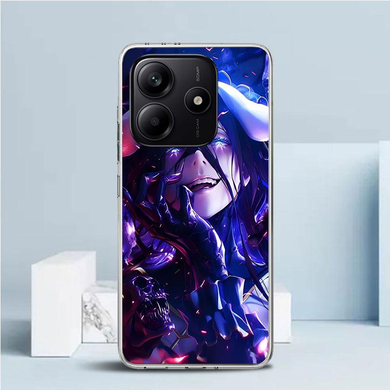 Albedo Overlord Anime Phone Case For Xiaomi Redmi Note 15 14 14S 13 12S 12 Pro Plus 11S 11 11T 11E 10S 10 + Soft TPU Back Cover