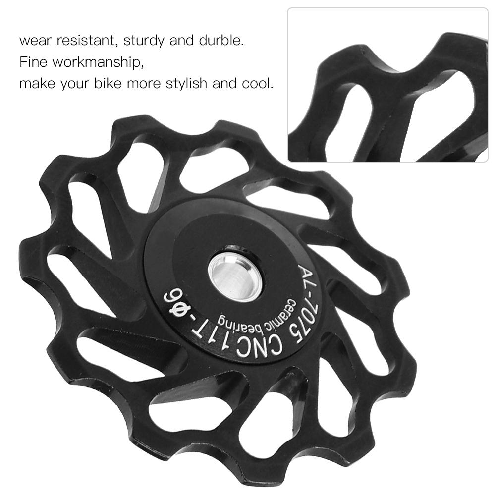 Ceramic Bearing 11T Rear Derailleur Pulley   Roller Accessory for Mountain   Road Bike