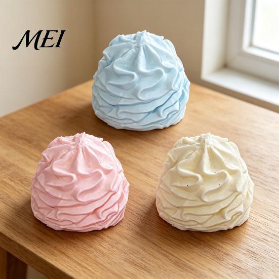 Büro Stressabbau Langsam Aufgehender Cremekuchen Rollspielzeug, Weicher Kuchen Quetsch-Reliever, Beruhigendes Sensorikspielzeug Handgehalten Teig Fidget für Erwachsene, Niedliche Dessertform