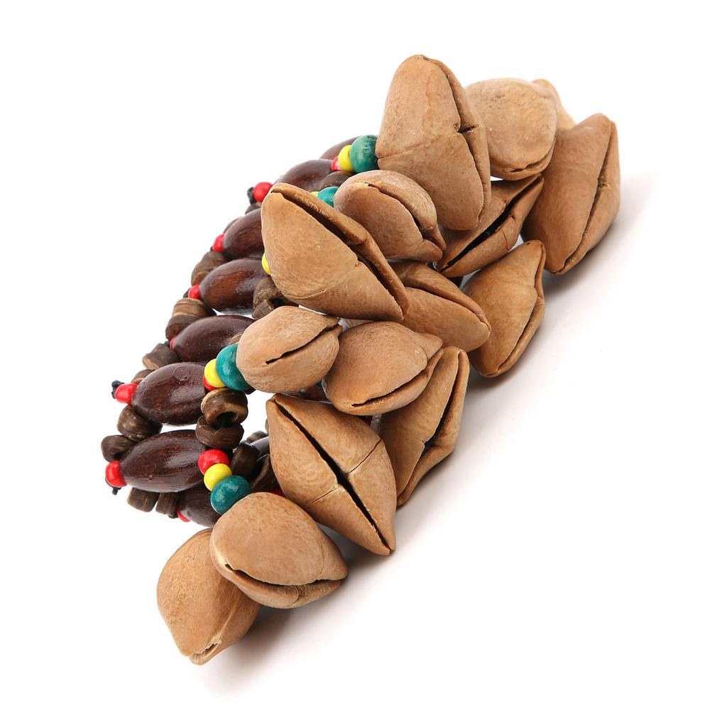 African Drum Bracelet HandMade Nut Shell Handbell Percussion Musical Instrument Supplies