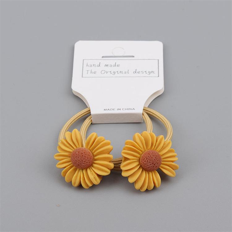 Bestseller New Kids Colorful Daisy Hair Accessories Sweet Girls Hair Ring Band Elastic Hair Ropes for Children
