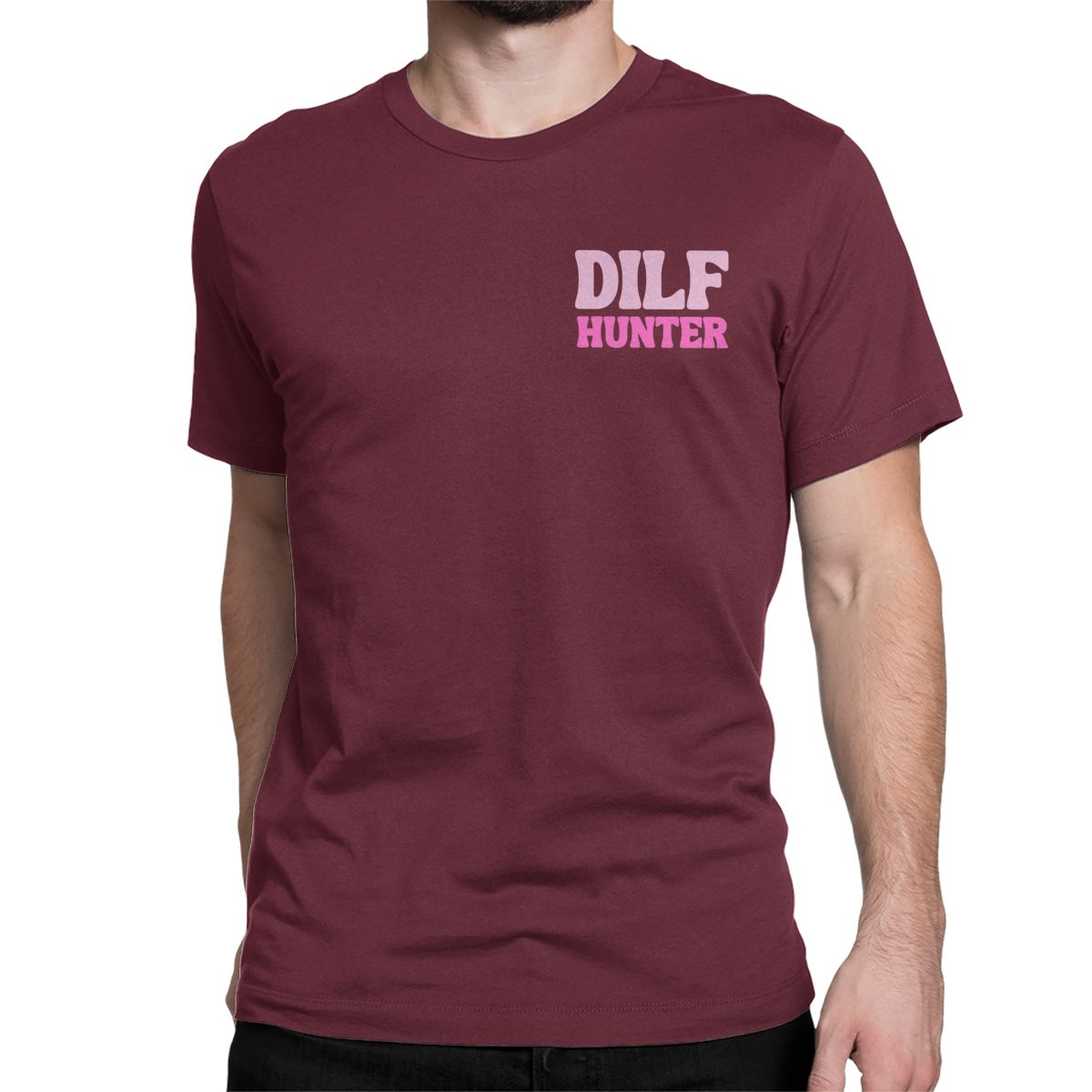 

Men Women Funny Meme Logo T Shirts Dilf Hunter 100 Cotton Clothes Funny Short Sleeve Crew Neck Tees Unique TShirt 4XL