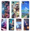 Japan Anime Landscape Phone Case For Xiaomi Redmi Note 12 4G 11 10 Pro 5G 10C 10S 9S 9 9T 8T 9C 9A 8 8A 7 K50 Gaming Clear Cover