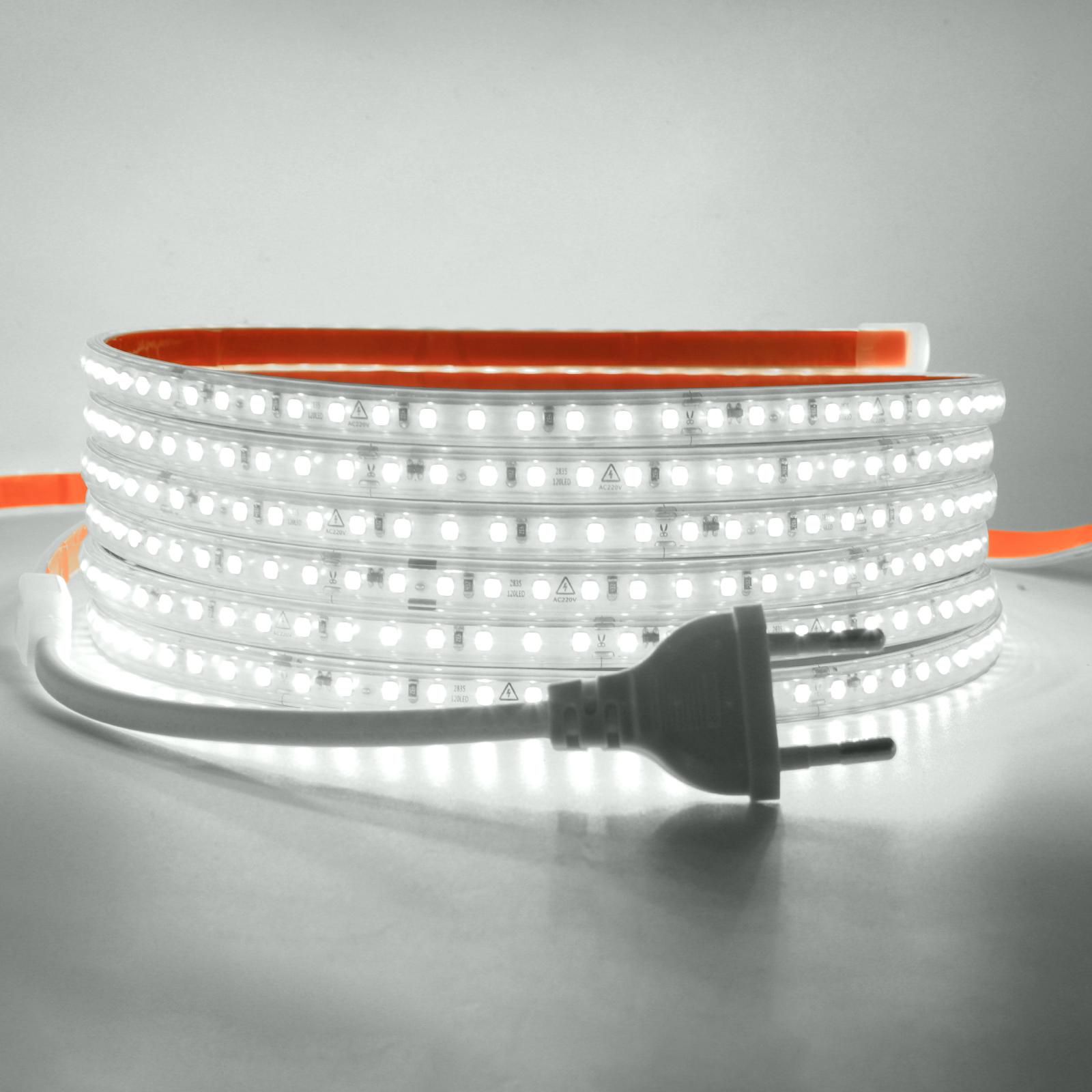 

Світлодіодна стрічка 220В 2835 120 світлодіодів/м Водонепроникна 0,5м 5м 10м 20м 30м 40м Гнучка лампа Клейка стрічка Біла Червона Зелена Крижано-блакитна Рожева 0.5m білий