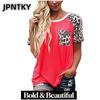 JPNTKY Women's Fashion Casual Short Sleeve O-Neck Blouses & Shirts