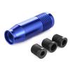 Arenbel Alloy Car Shift Head Short Gear Stick Shifter Lever Knob for Manual and Automatic Blue Vehicles,