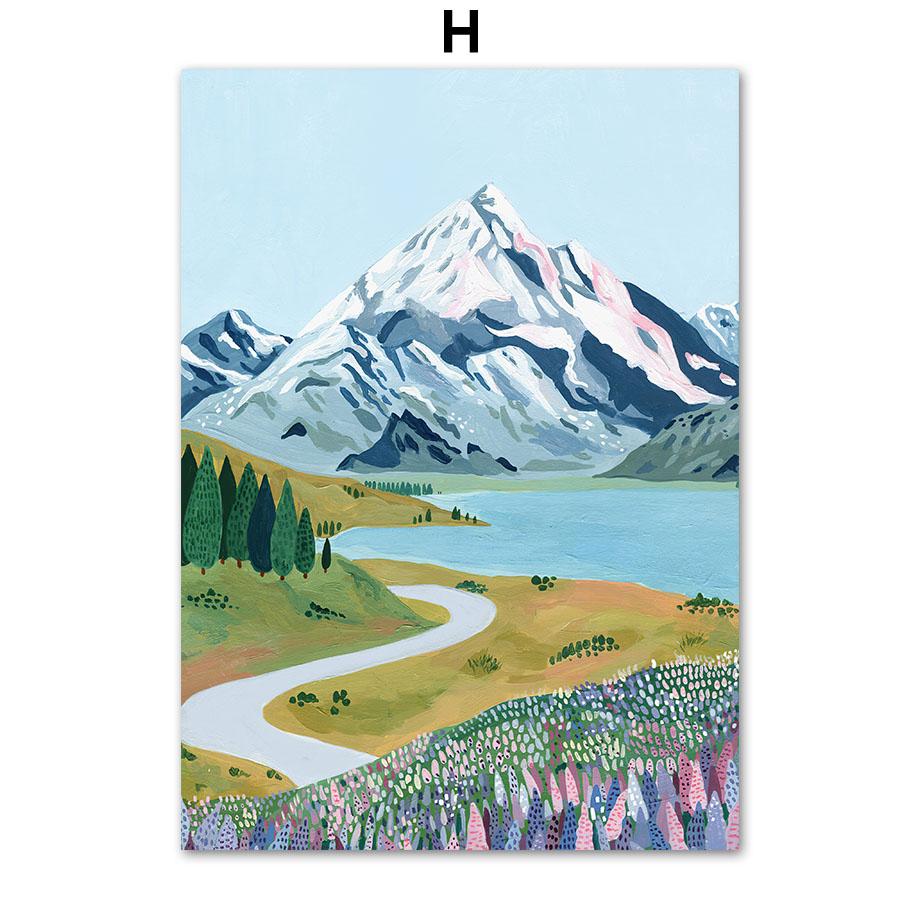 London Tokyo Santorini Seville Travel City Landscape Posters And Prints Wall Art Canvas Painting Pictures Living Room Home Decor