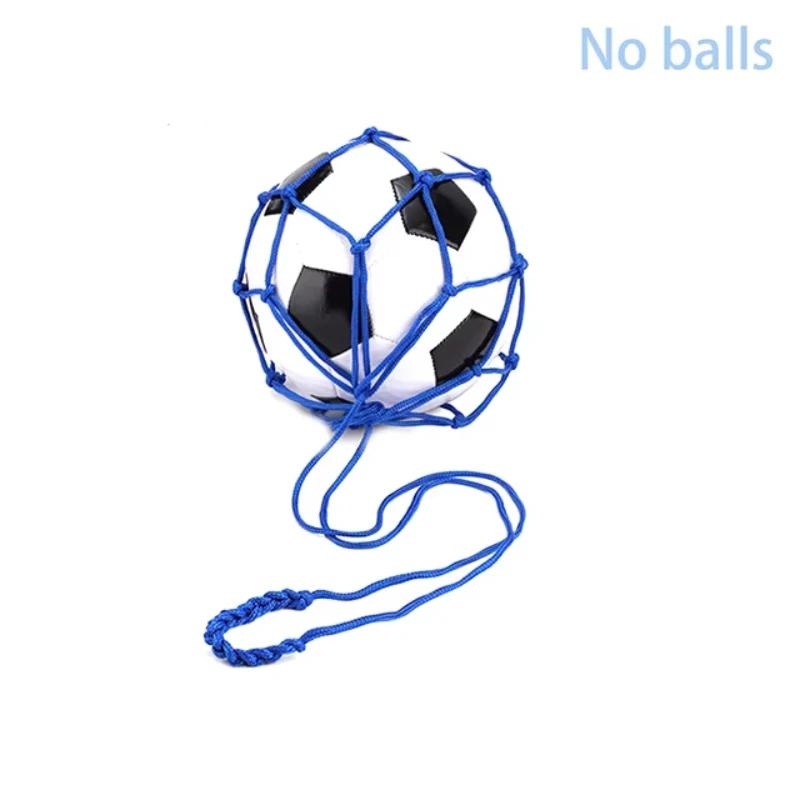 

Профессиональный молодежный футбольный самотренажер, сетка для отработки ударов, карман, уличный спорт, футбольная сетка, прочная сетка, сумка для переноски футбольного мяча синий