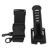Fishing Rod Waist Holder Adjustable Lightweight Portable Fishing Pole Bracket Belt with Hooks for Outdoor Black