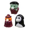 Soft Press Fidget Toys Halloween Squeeze Stress Relief Toy Bubble Pop Pumpkin Ghost Figurine Cute Toy for Interactive Kids Desk Decor Classroom
