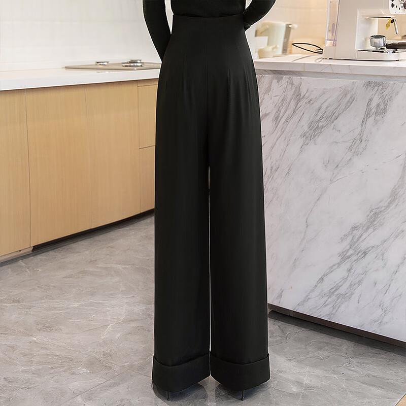 Women's High-Waisted Wide-Leg Pants