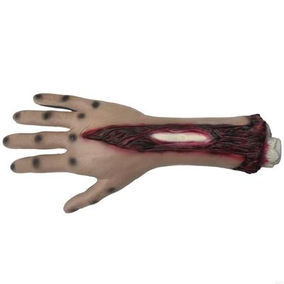 Latex Foam Severed Hand Shaped With Realistic Texture Ornament For Halloween Haunting House And Movie Effect